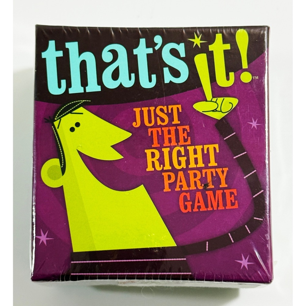 Gamewright That's It! Party Game Unisex OS Purple Teal Fast Word Card Game NEW